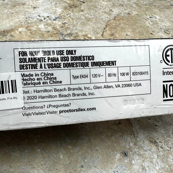 Proctor Silex Electric Knife White Simply Better Easy Slice New Sealed - Picture 6 of 9